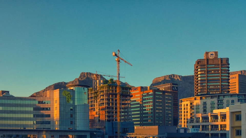 Johannesburg skyline at dawn