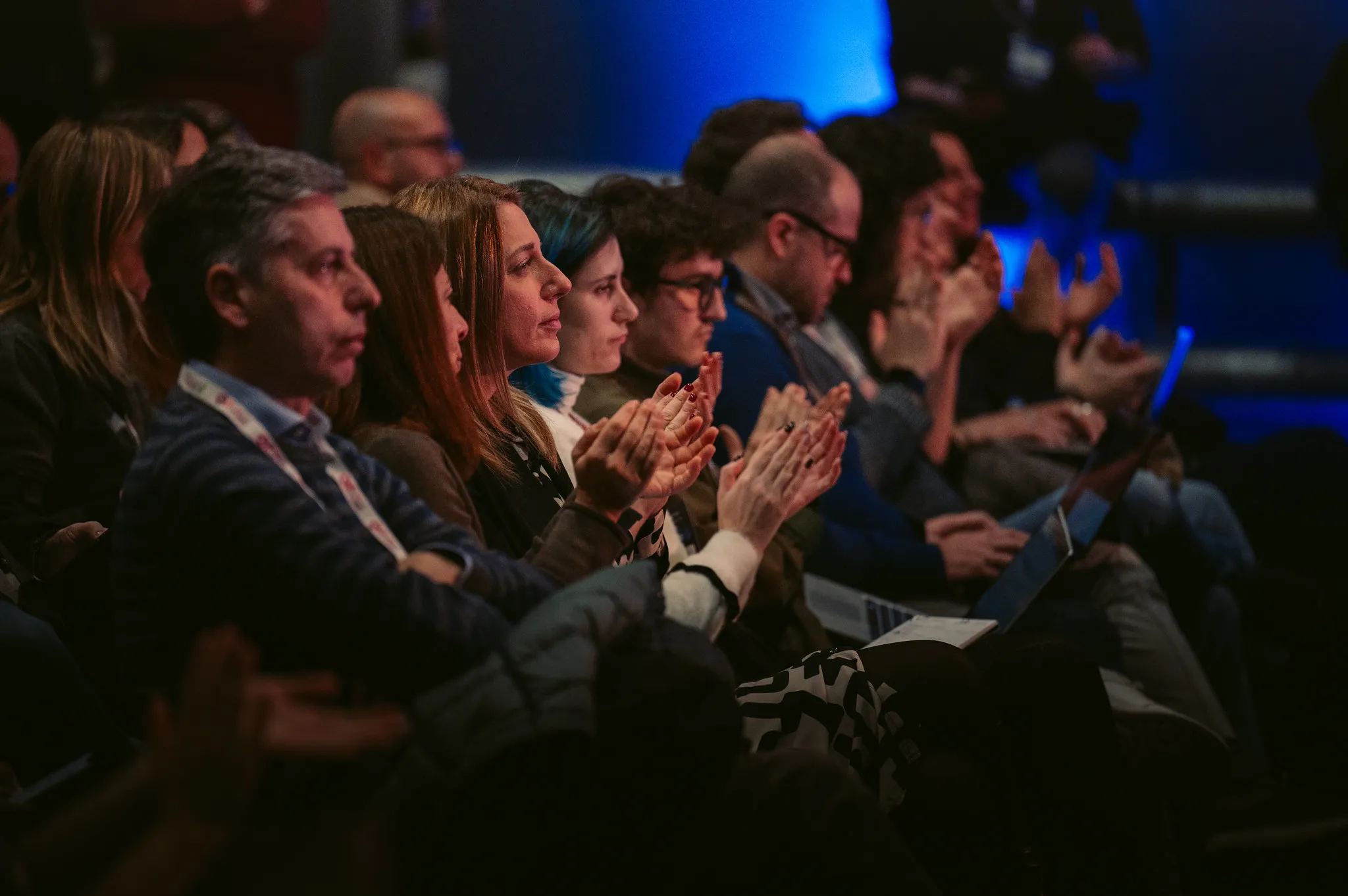 Trade Show Crowd Applauding